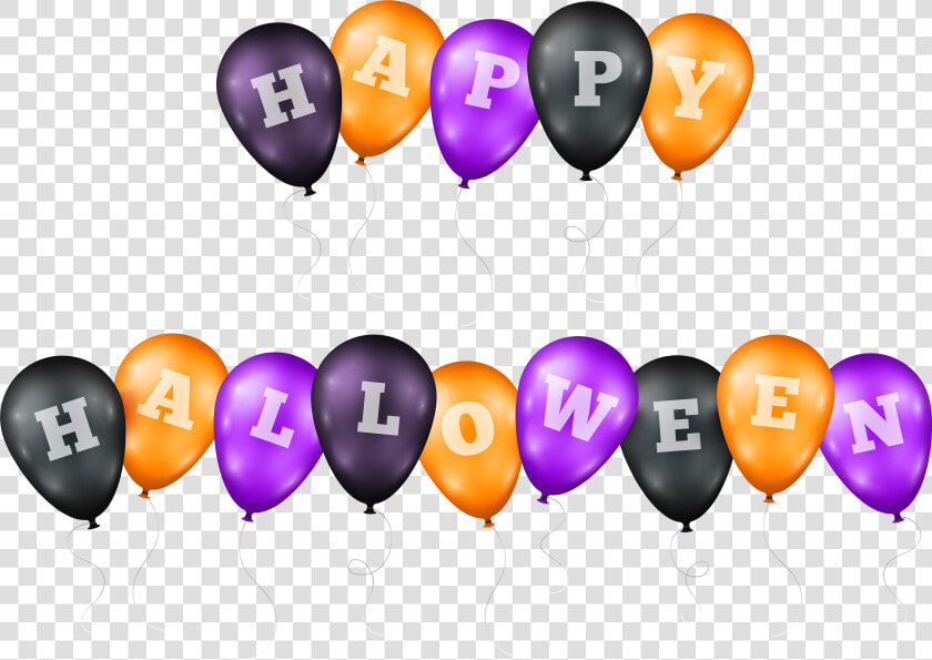 Happy Halloween Balloons Transparent Png Clip Art Imageu200b   Halloween Clipart Transparent Background  Png DownloadTransparent PNG