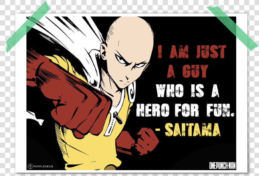 One Punch Man Saitama Semi Minimalist Black White Red   One Punch Man  HD Png DownloadTransparent PNG