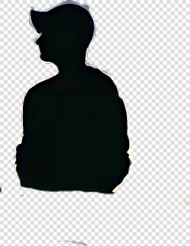  lonely  shadow  boy  shape  remixme   Silhouette  HD Png DownloadTransparent PNG