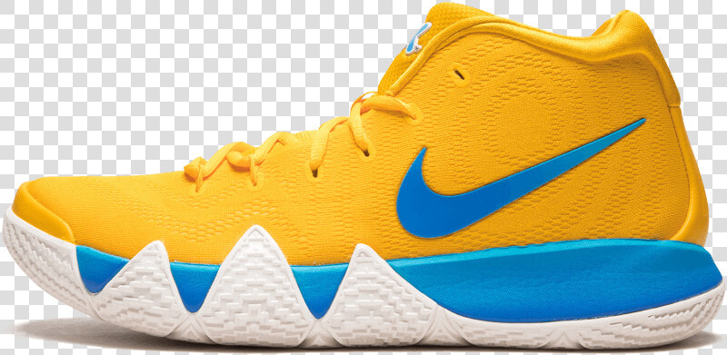 Transparent Kyrie Png   Kyrie 4 Yellow And Blue  Png DownloadTransparent PNG