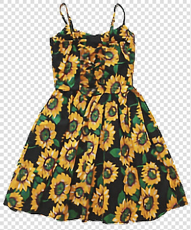  dress  niche  tumblr  aesthetic  sunflower  freetoedit   Day Dress  HD Png DownloadTransparent PNG