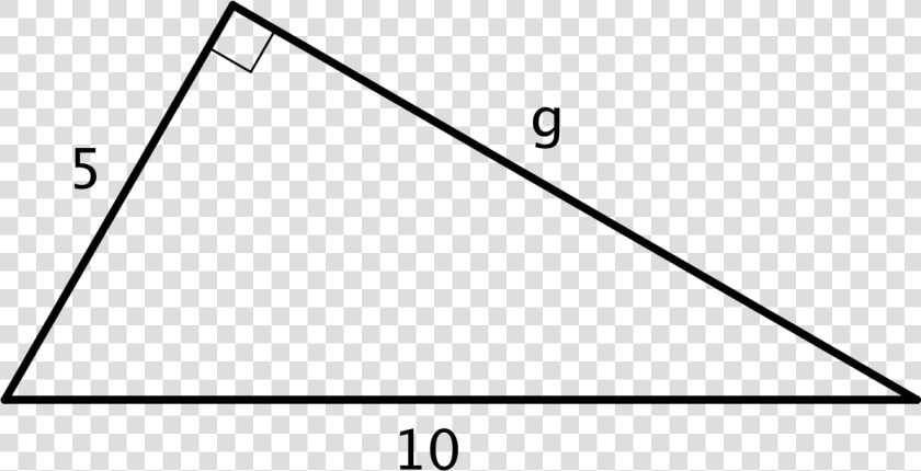 A Right Triangle  Where One Leg Has A Length Of 5 Units   HD Png DownloadTransparent PNG