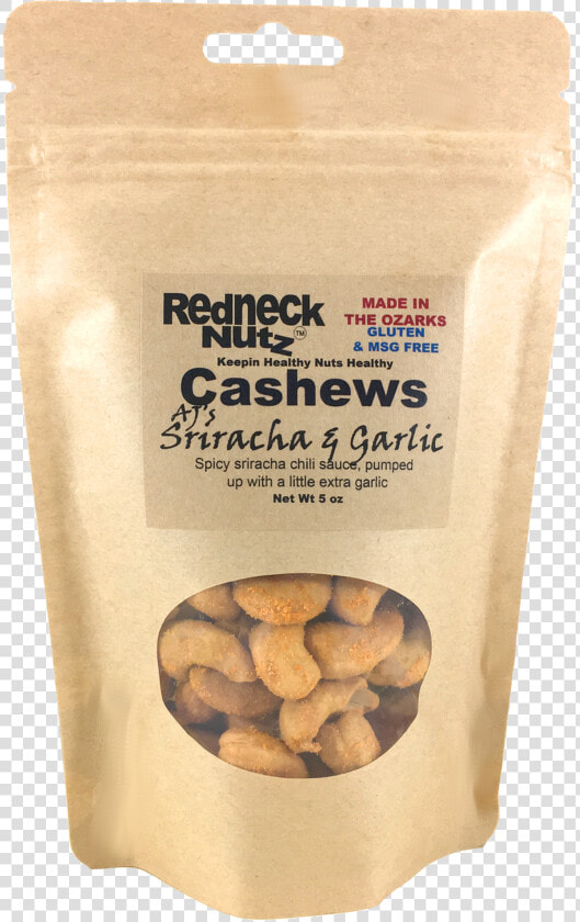 J S Sriracha  amp  Garlic Cashews 5oz Resealable Pouch  HD Png DownloadTransparent PNG