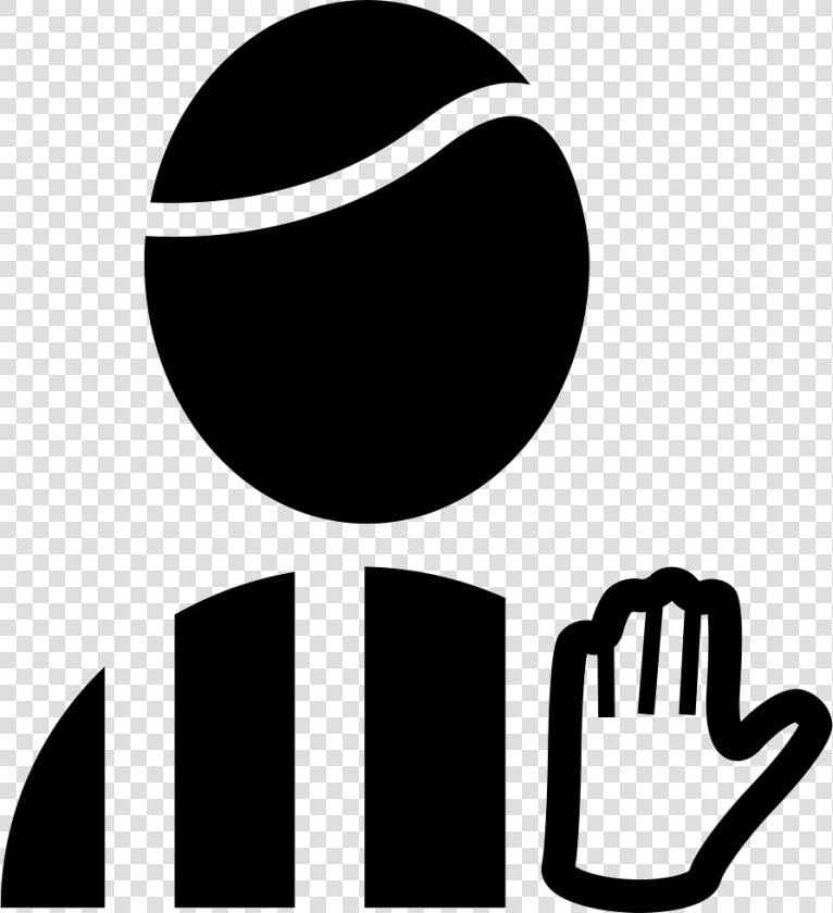 Football Referee With Hand Signal   Arbitro  png  Transparent PngTransparent PNG