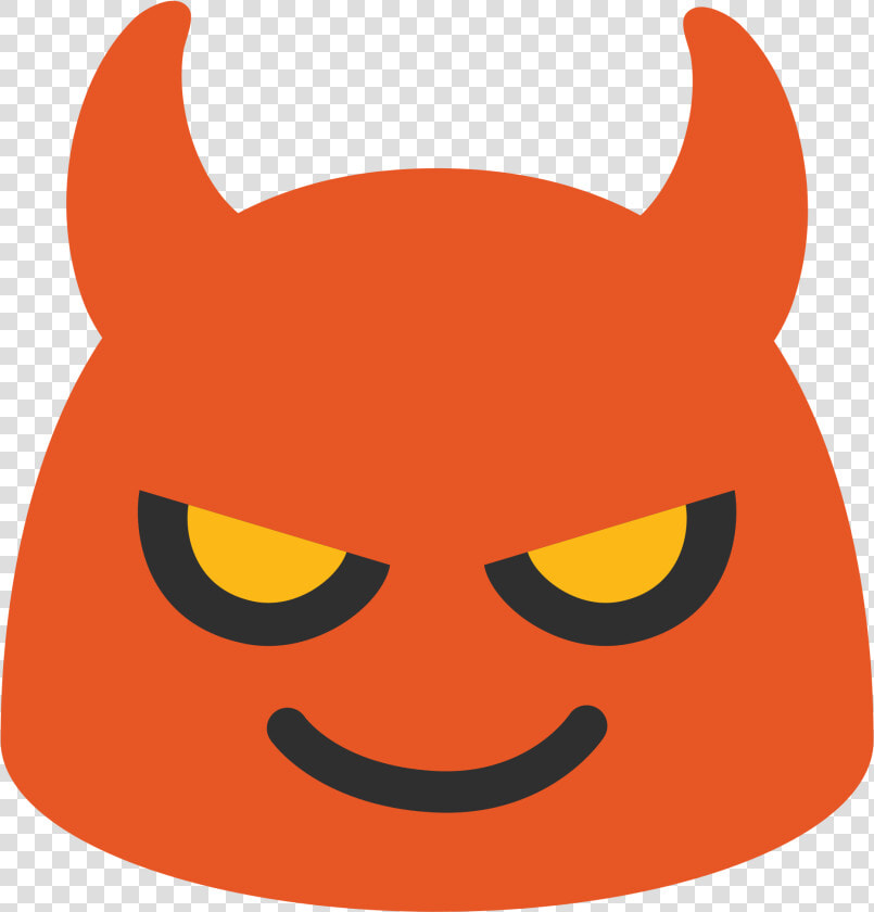 Clip Art Cara De Mal   Android Red Devil Emoji  HD Png DownloadTransparent PNG