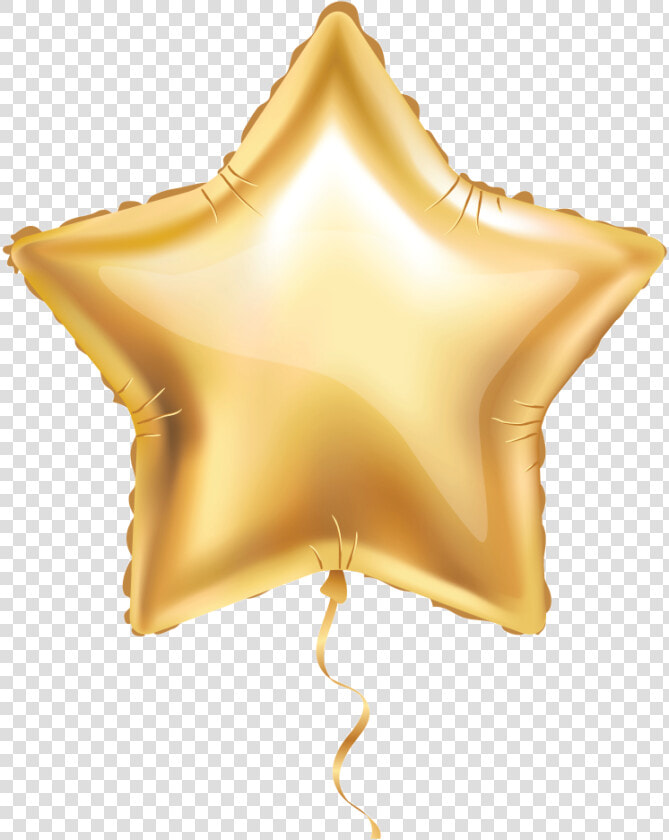 Image Of Golden Star Balloon   Free Golden Star Vector Balloon  HD Png DownloadTransparent PNG