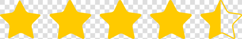 Four Out Of Five Star Rating  HD Png DownloadTransparent PNG