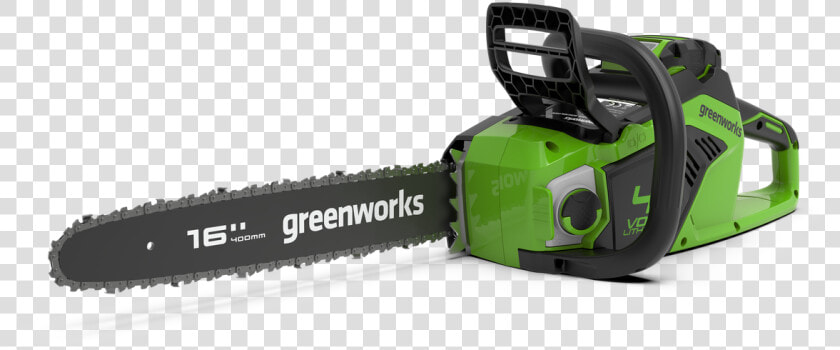 Greenworsk 40v Chainsaw Gd40cs18   Chainsaw  HD Png DownloadTransparent PNG