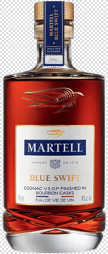 Martell Cognac Blue Swift Vsop 750ml   Martell Blue Swift Cognac  HD Png DownloadTransparent PNG