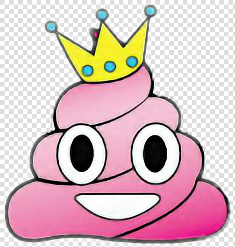 Pink Poop Emoji Clipart   Poop Emoji With Crown  HD Png DownloadTransparent PNG