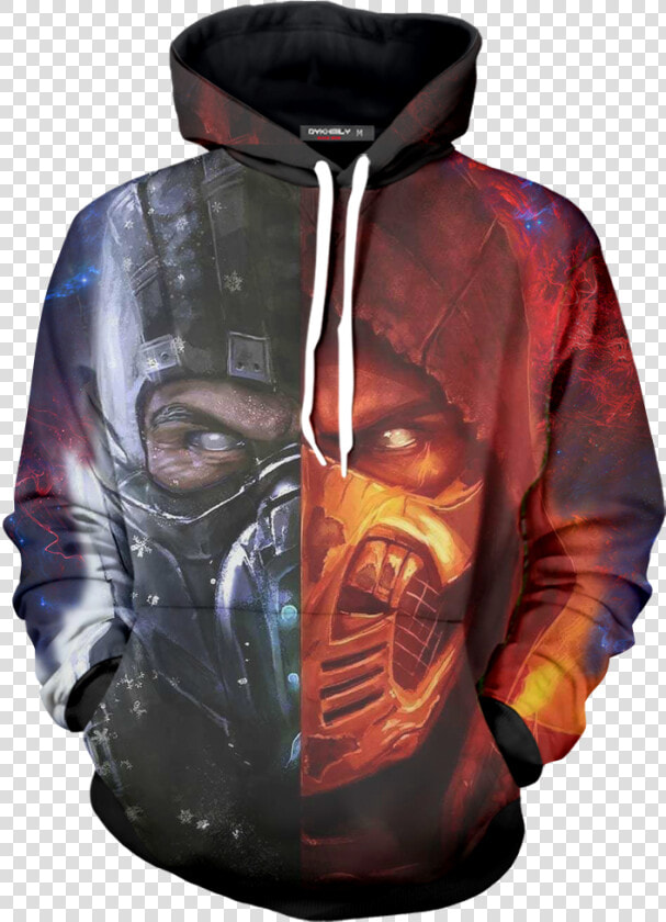 Mortal Kombat Subzero And Scorpion Hoodie Fullprinted   Scorpion Sub Zero Mortal Kombat  HD Png DownloadTransparent PNG