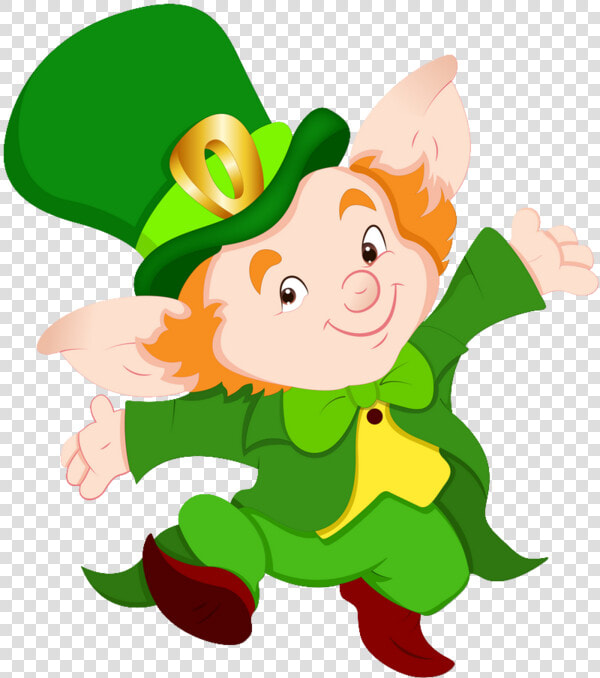 Leprechaun Elf Irish People Clip Art   St Patrick  39 s Day Cartoon Animal  HD Png DownloadTransparent PNG