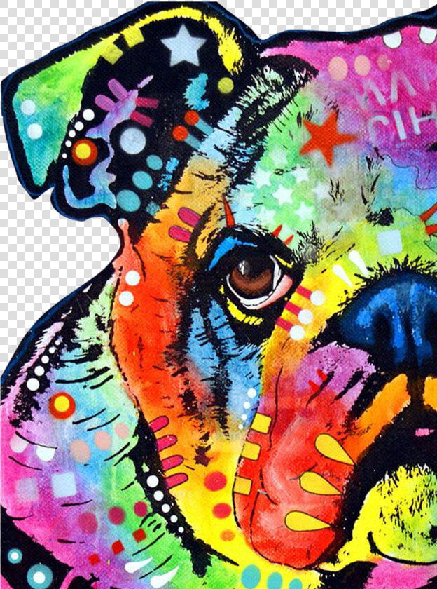 Bulldog Vector   Colorful Bulldog Artwork  HD Png DownloadTransparent PNG