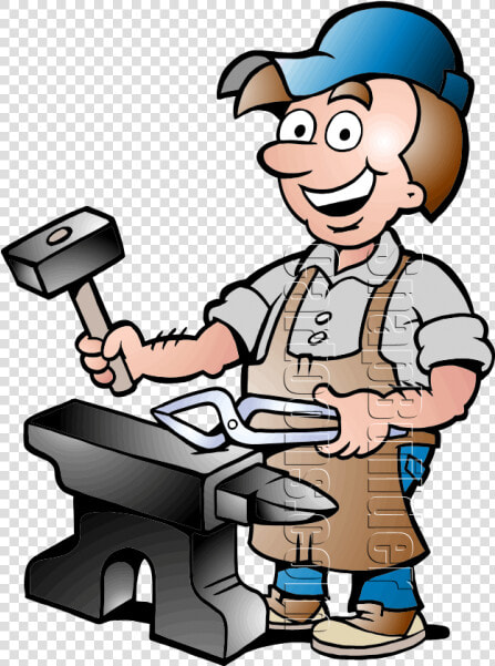 Blacksmith Worker With Blacksmith Tools   حداد Clipart  HD Png DownloadTransparent PNG