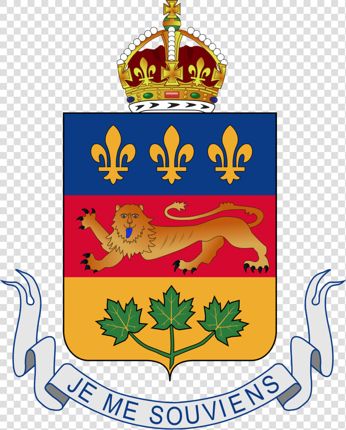 Escudo De Armas Québec   Coat Of Arms For Quebec  HD Png DownloadTransparent PNG