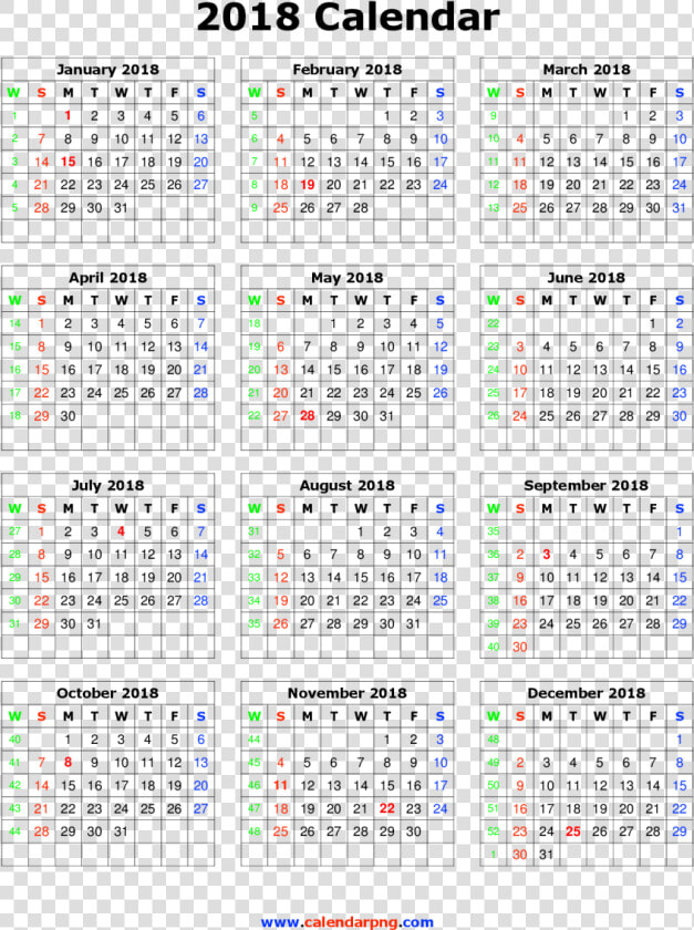 Download Calendar 2018 Png Hd For Designing Projects   Calendar 2018 Png Hd  Transparent PngTransparent PNG