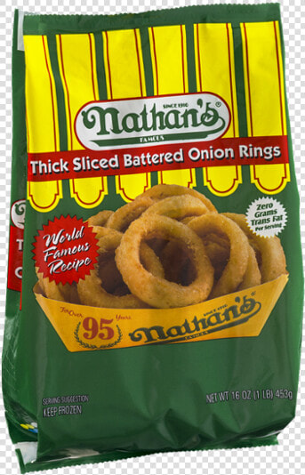 Nathan  39 s Famous Thick Sliced Battered Onion Rings  HD Png DownloadTransparent PNG