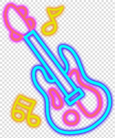  music  neon  neonlight  lighting  cute  colorful  musicnotes   Transparent Neon Music Notes Png  Png DownloadTransparent PNG