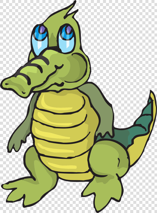 Baby Little Cute Free Photo   Cute Cartoon Crocodile  HD Png DownloadTransparent PNG