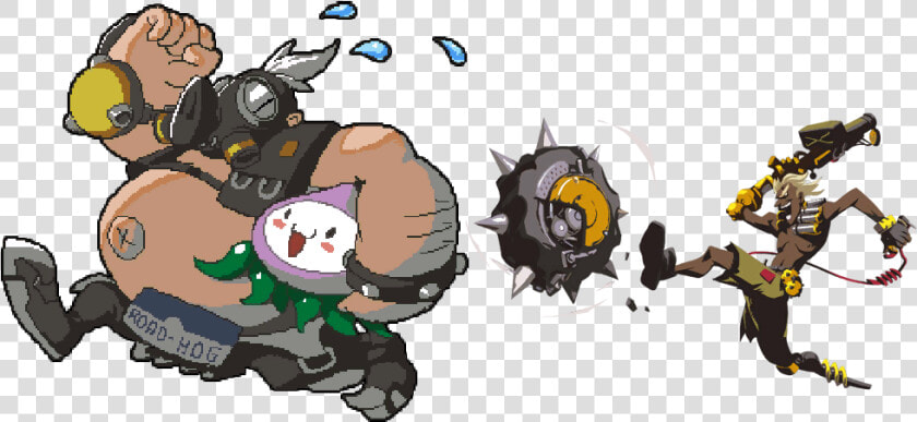 Cute Junkrat And Roadhog  HD Png DownloadTransparent PNG