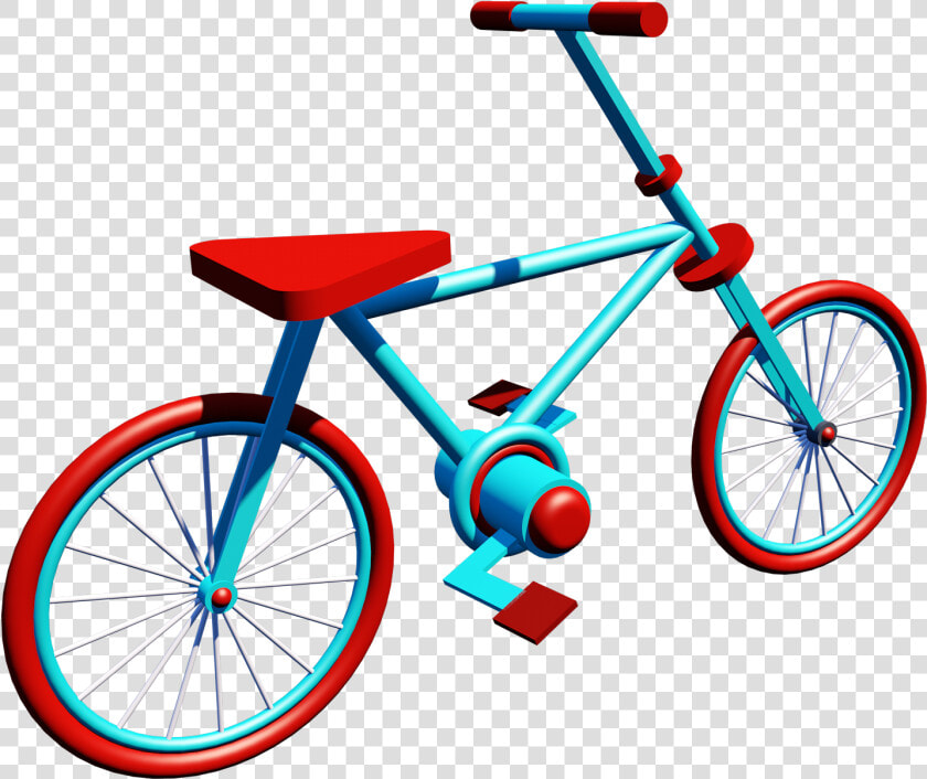 C4d Cartoon Bicycle Poster Advertising Element  HD Png DownloadTransparent PNG