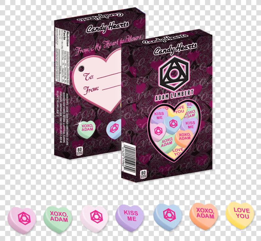 Adam Lambert Candy Hearts   Heart  HD Png DownloadTransparent PNG