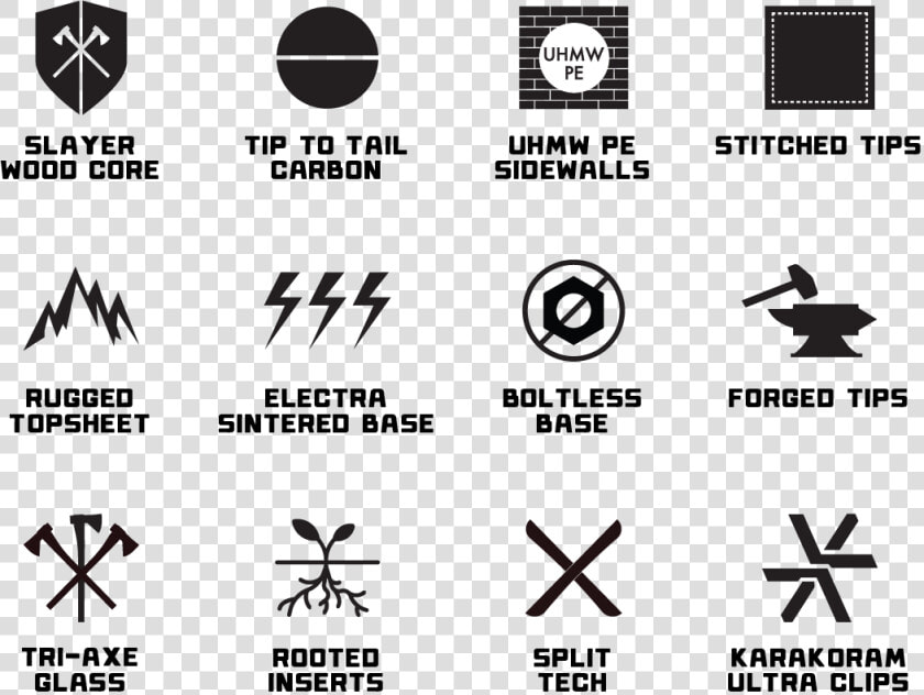 Weston Backwoods Splitboard Tech Icons   Splitboard  HD Png DownloadTransparent PNG