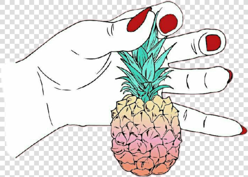  tumblr  hands  piña   Tumbrl De Pinas  HD Png DownloadTransparent PNG