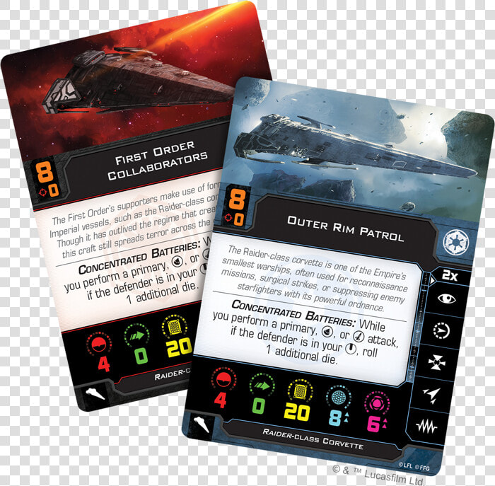 Swz54 Cardfan A1 2x   X Wing 2 0 Imperial Raider  HD Png DownloadTransparent PNG