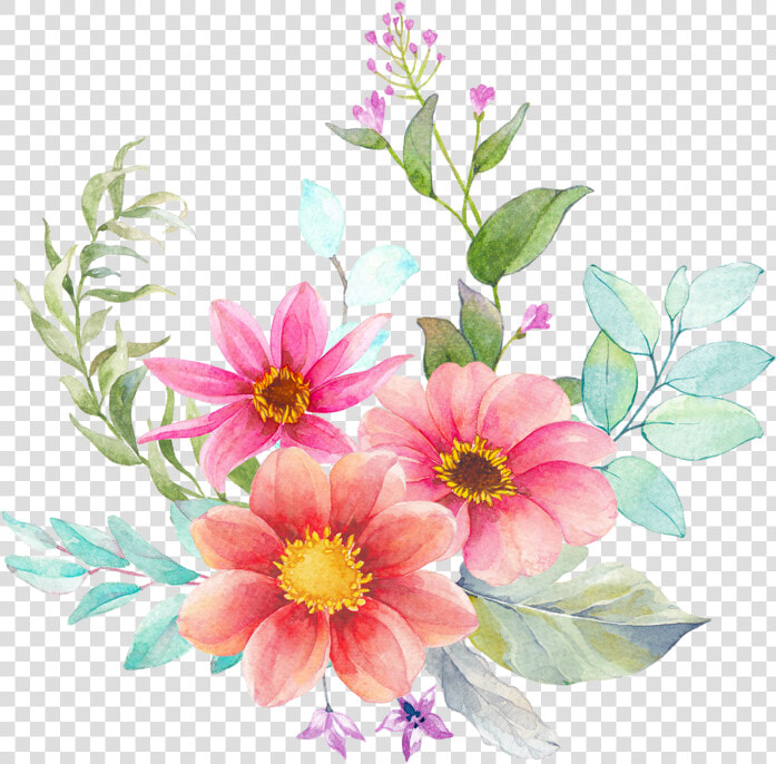 Flower Clipart Digital Watercolor   Watercolor Painting  HD Png DownloadTransparent PNG