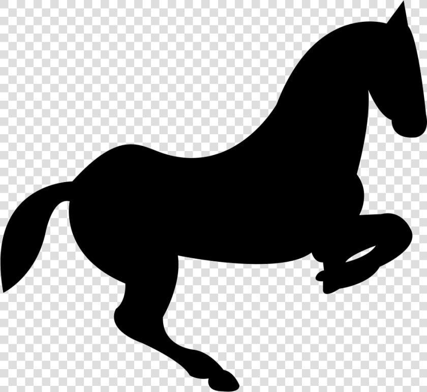 Jumping Horse With Foot Bend   Free Jumping Horse Icon  HD Png DownloadTransparent PNG