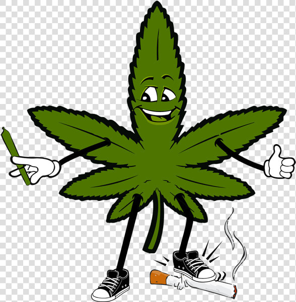 Marijuana Leaf Cartoon   Transparent Cartoons   Cartoon Weed Leaf Drawing  HD Png DownloadTransparent PNG