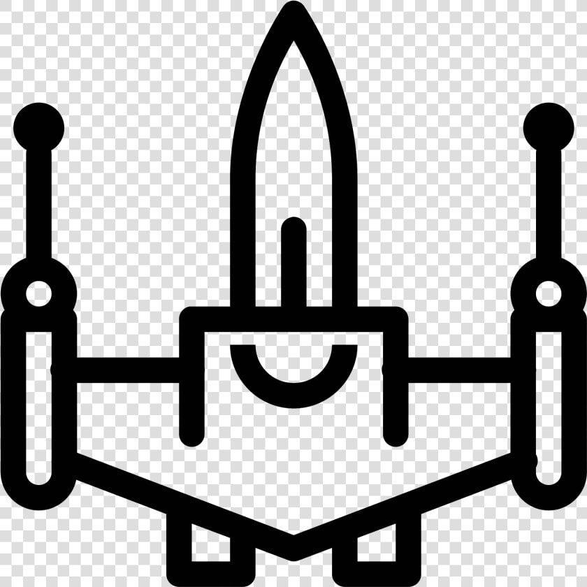 This Looks Like A Space Ship   Space Fighter Icon Transparent  HD Png DownloadTransparent PNG