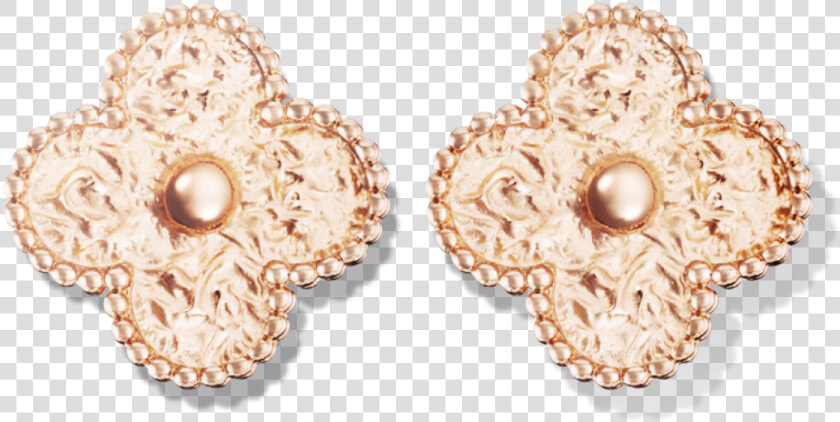 Vintage Van Cleef  amp  Arpels Pink Gold Earrings Vcarw54200   Van Cleef And Arpel Rose Gold Earrings  HD Png DownloadTransparent PNG