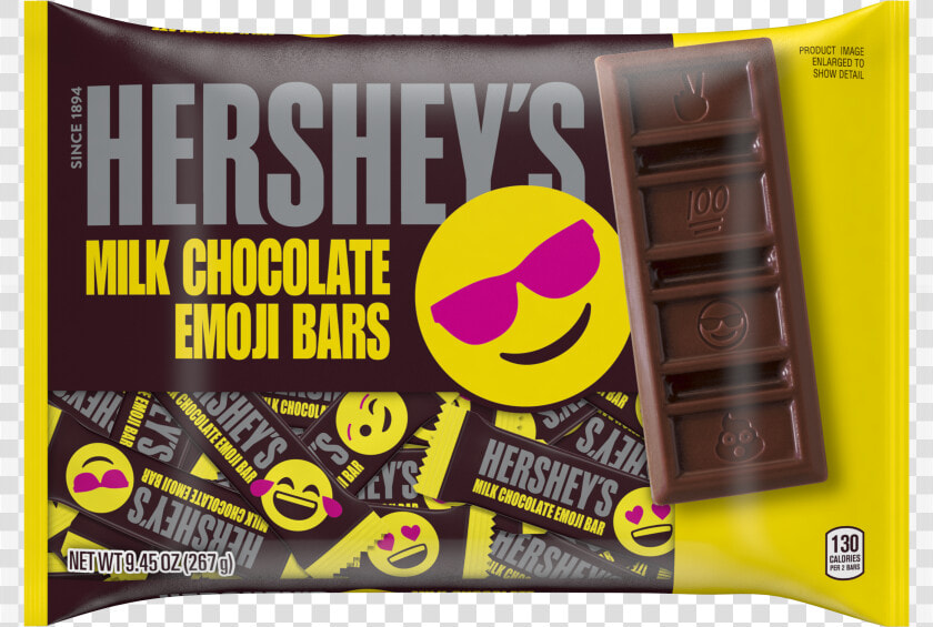 Image Of Hershey S Milk Chocolate Emoji Bars Snack   Chocolate Bar  HD Png DownloadTransparent PNG