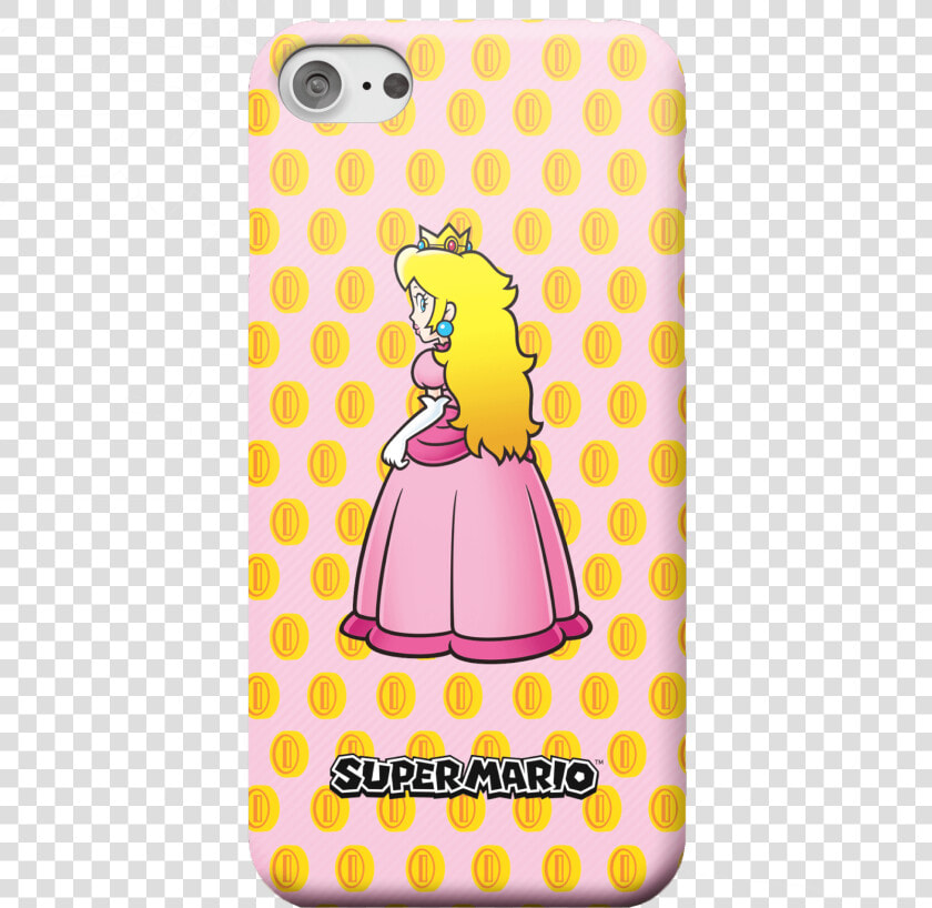 Nintendo Super Mario Princess Peach Peeking Phone Case   Mobile Phone Case  HD Png DownloadTransparent PNG