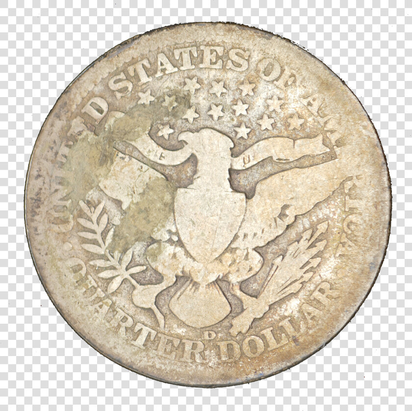 1907 d Barber Quarter Rev   Coin  HD Png DownloadTransparent PNG