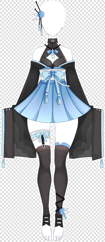 Outfit Kimono 2   Adoptable Outfit Kimono  HD Png DownloadTransparent PNG