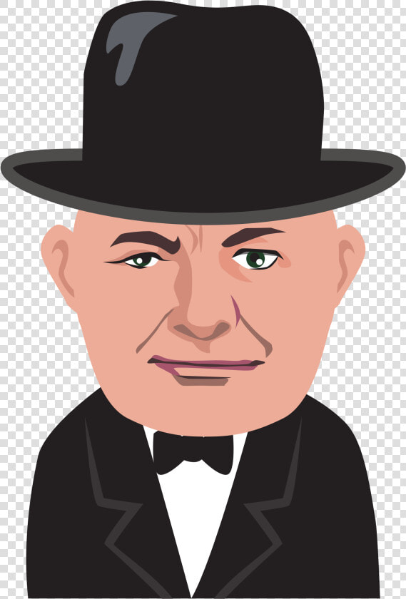 Head fashion Accessory fedora   Cartoon Images Of Winston Churchill  HD Png DownloadTransparent PNG