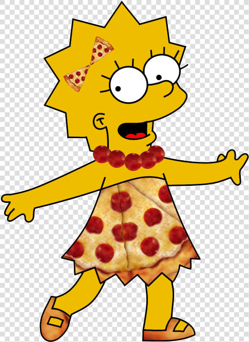 Lisa Simpson  Pizza  The Simpsons   Transparent Png Los Simpson  Png DownloadTransparent PNG