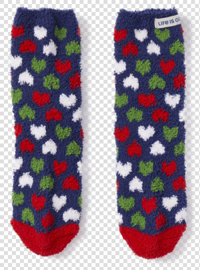 Holiday Heart Pattern Snuggle Socks   Sock  HD Png DownloadTransparent PNG