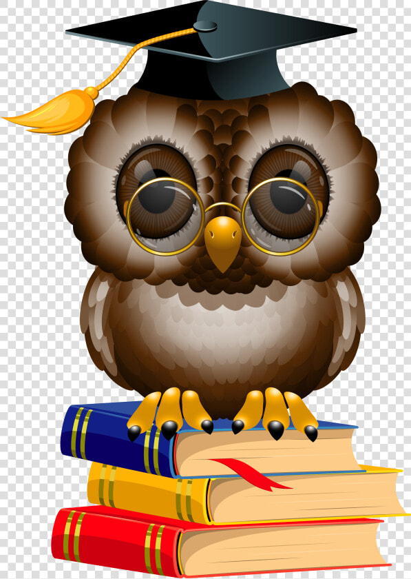 Clipart School Books Royalty Free Library Owl With   Owl With Books Png  Transparent PngTransparent PNG