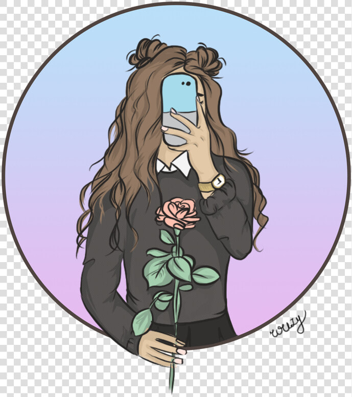 One Of Those Tumblr Girls   Girl Tumblr Cartoon  HD Png DownloadTransparent PNG