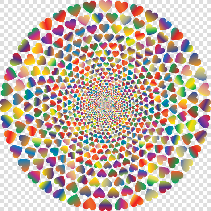 Colorful Prismatic Chromatic Free Photo   Heart Vortex  HD Png DownloadTransparent PNG