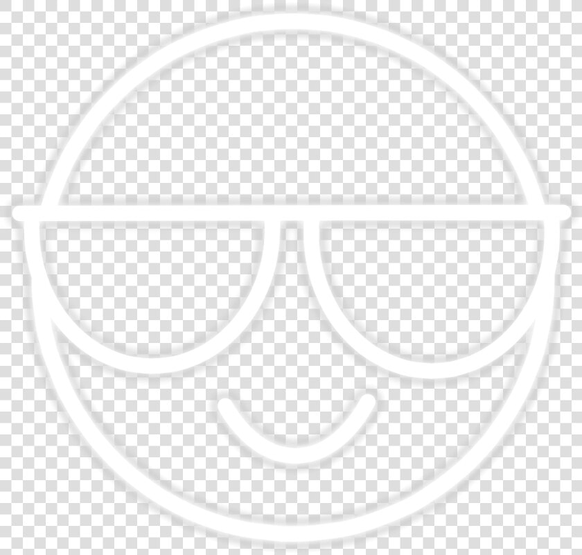  emoji  glow  smile  neon  white  sticker  freetoedit   Circle  HD Png DownloadTransparent PNG