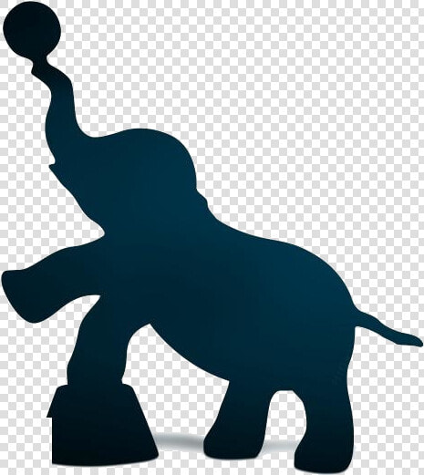 Circus Elephant Png Transparent Images   Silhouette Circus Elephant Vector  Png DownloadTransparent PNG