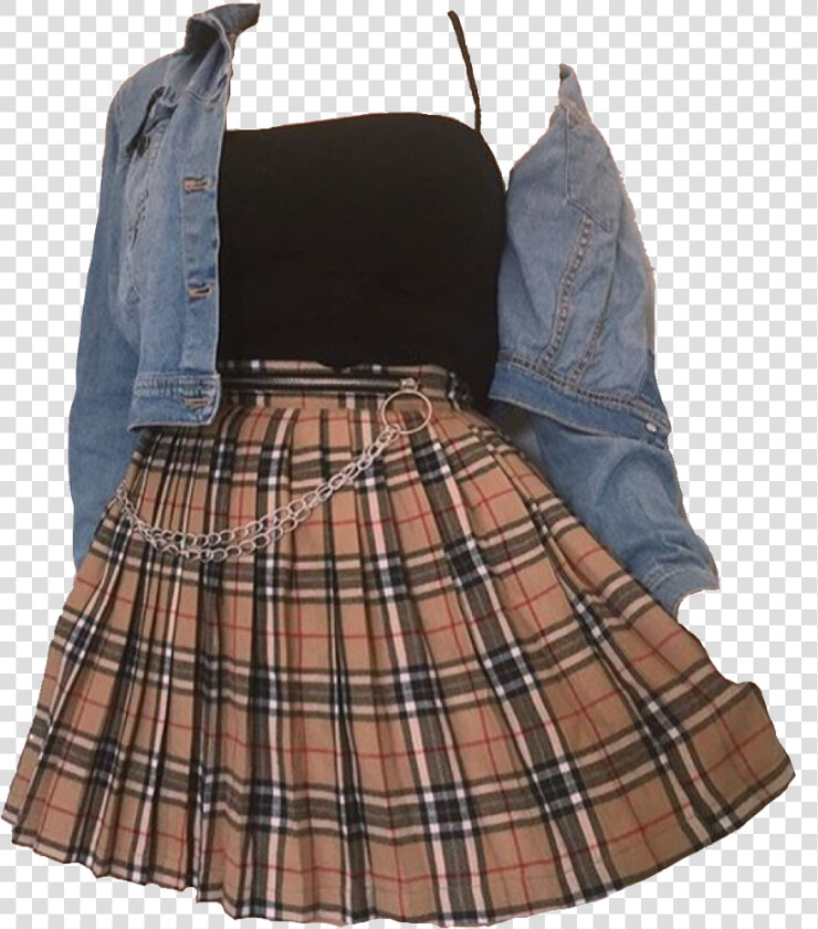  falda  ropa  tumblr  90s  fashion  girl  outfit  nice   Transparent Background Transparent Aesthetic Clothes  HD Png DownloadTransparent PNG