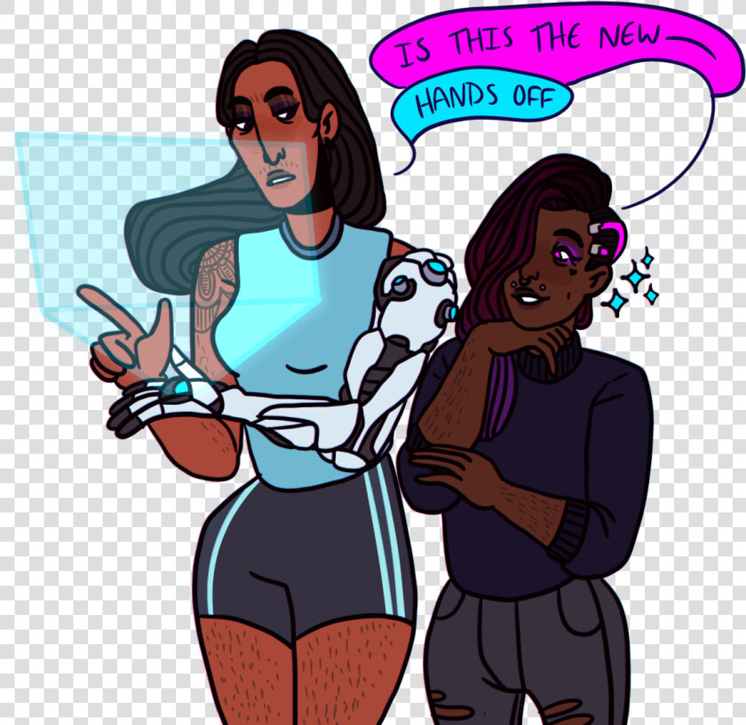  sombrahh Wanted A Symmetra Or A Sombra So They Get   Cartoon  HD Png DownloadTransparent PNG