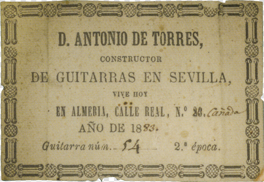 Antonio De Torres Jurado Guitars  HD Png DownloadTransparent PNG