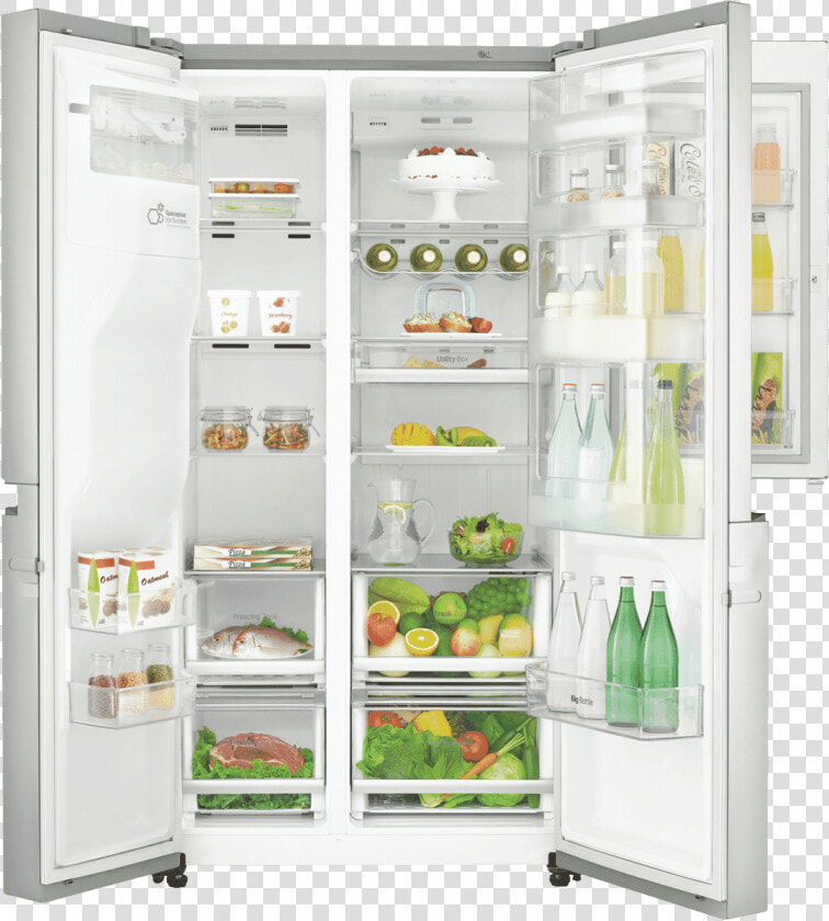 New Lg Gs d665pl 665l Side By Side Refrigerator   داخل یخچال ساید ال جی  HD Png DownloadTransparent PNG